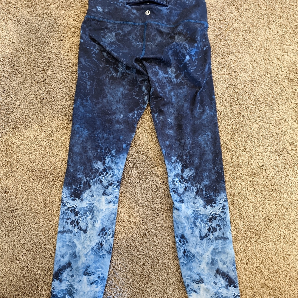 RARE Lululemon Watercolor Leggings